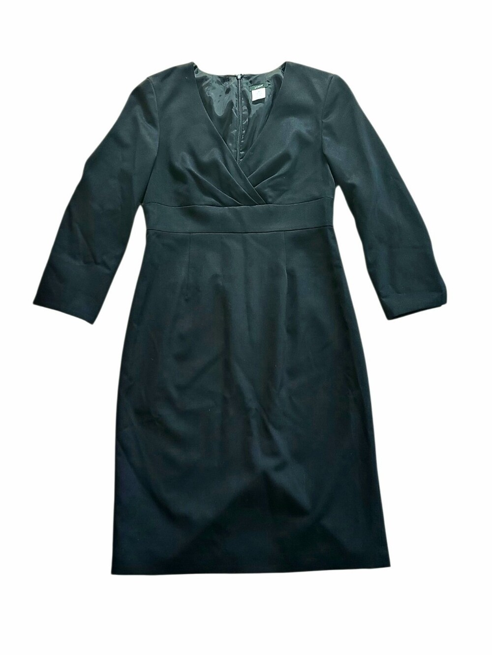 J.Crew Wool V-Neck Career Dress size 6 petite
